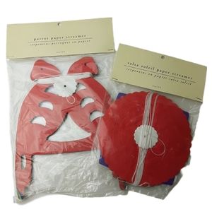 🍒4 for $20🍒 2x PIER ONE Parrot & Salsa Soleil Paper Streamer Party Decor